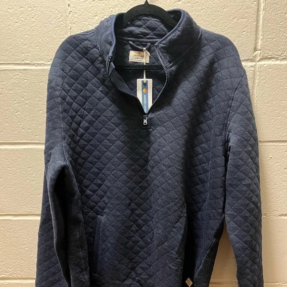 Men's Corbet Quarter Zip Pullover in Navy